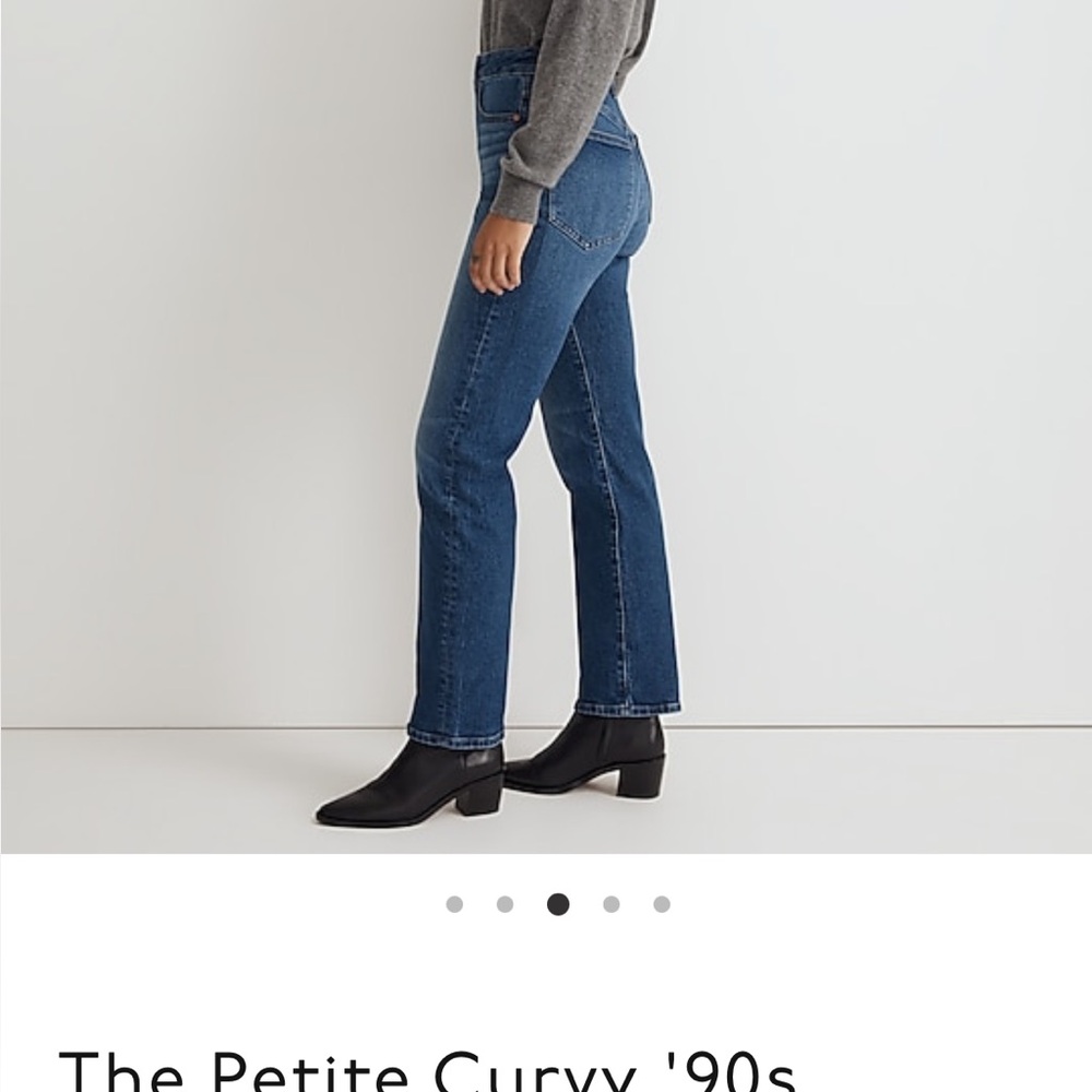 Madewell petite curvy 90s straight jean in Barlow wash - Picture 6 of 8
